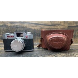 Vintage Starlite 35mm Rangefinder Film Camera Made in Japan w Leather Case